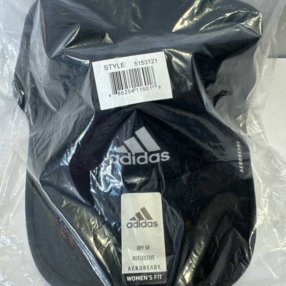 Adidas Black Women's Visor with Reflective Details - Picture 2 of 5